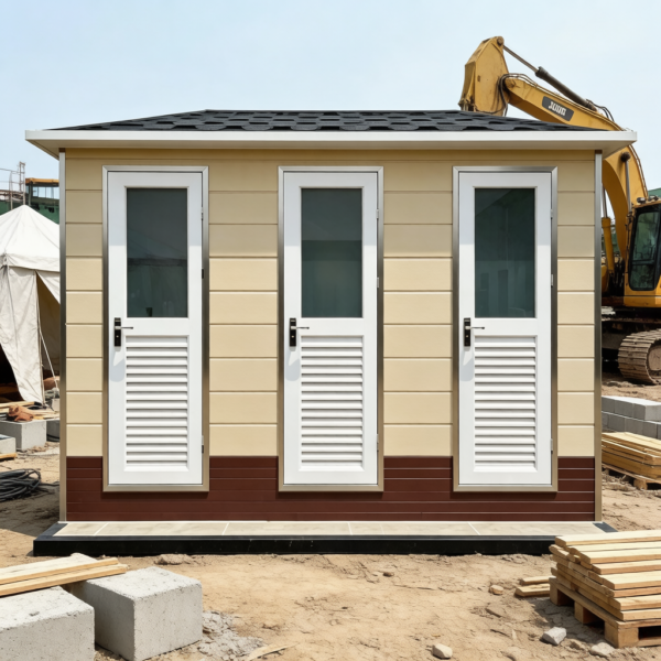 3‑cubicle Light Steel Mobile Public Toilet Ku Is 08 004 02