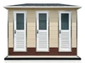 3‑Cubicle Light Steel Mobile Public Toilet KU-IS-08-004
