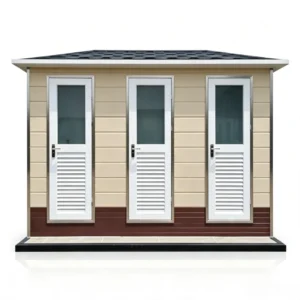 3‑Cubicle Light Steel Mobile Public Toilet KU-IS-08-004