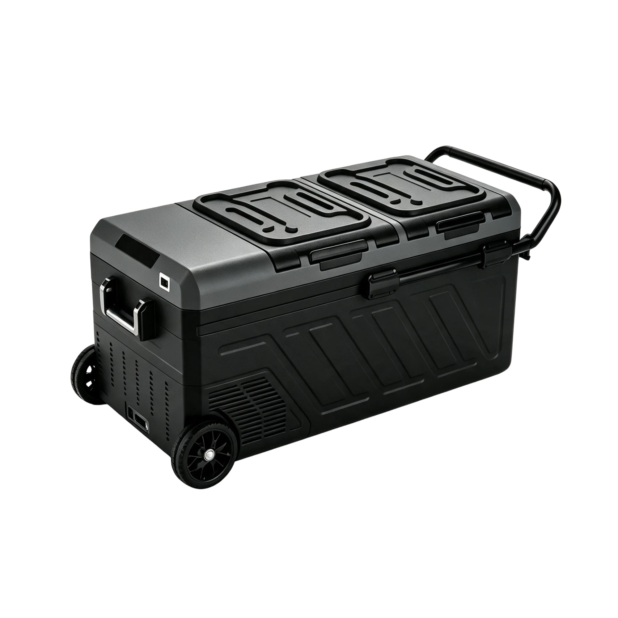 Dual‑zone Wheeled Dc Car Refrigerator Ku Og 07 001 Ku Og 07 001