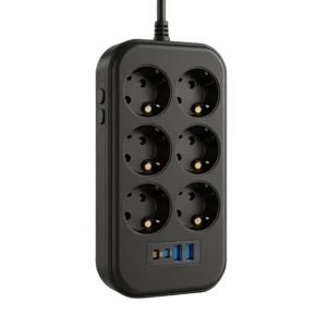 EU Standard Wired Non‑Smart Power Strip KU-HD-01-002