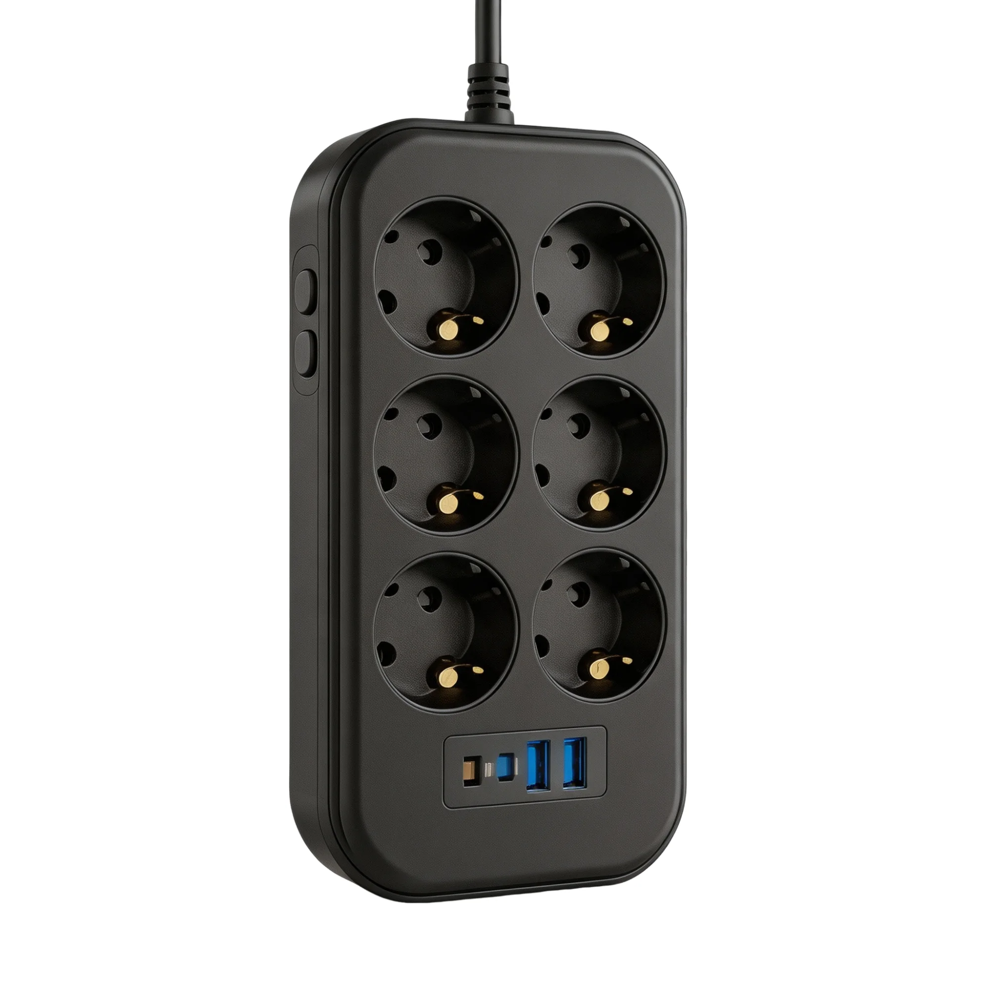 EU Standard Wired Non‑Smart Power Strip KU-HD-01-002