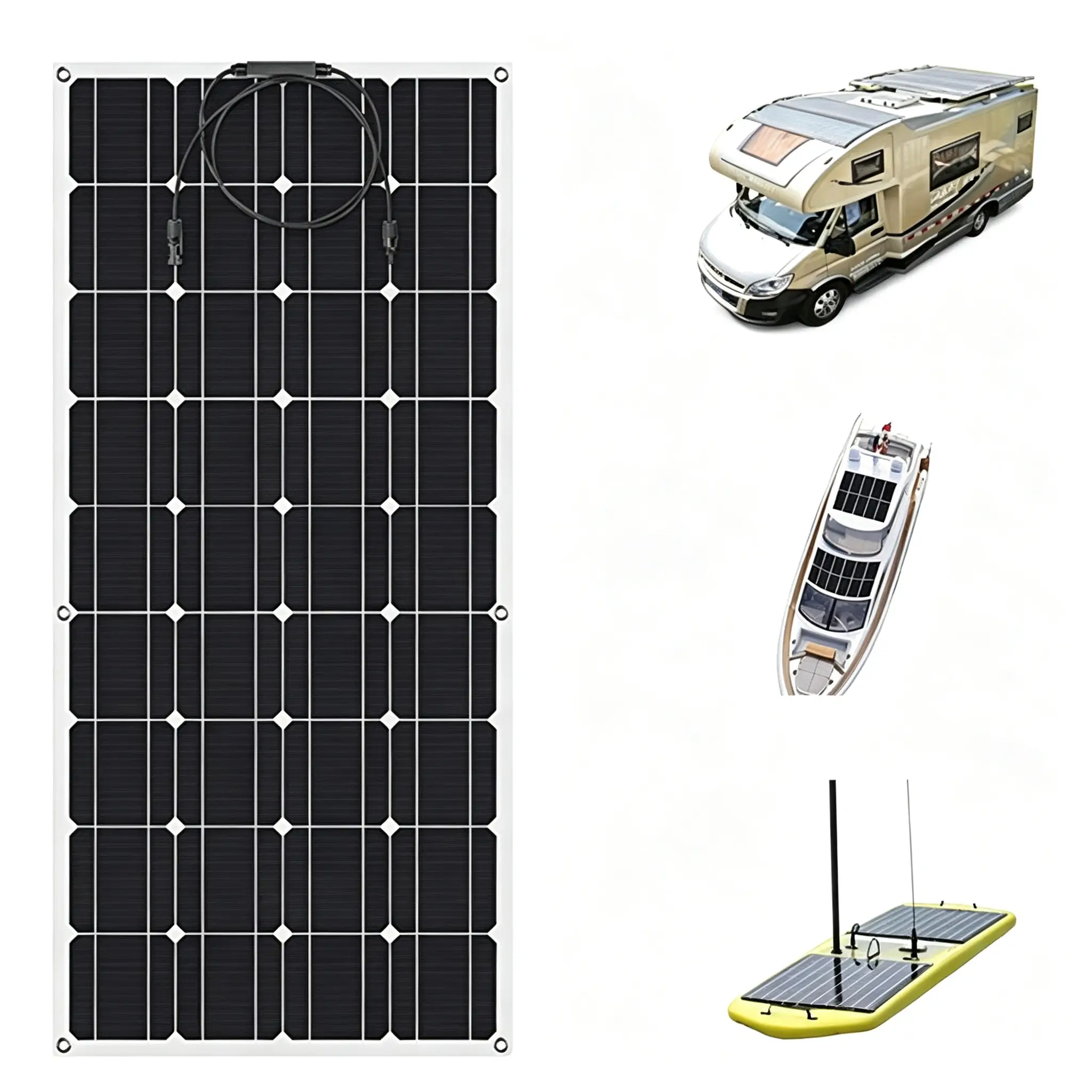 120W Flexible Monocrystalline Solar Panel with MC4 Connector KU-OG-04-001