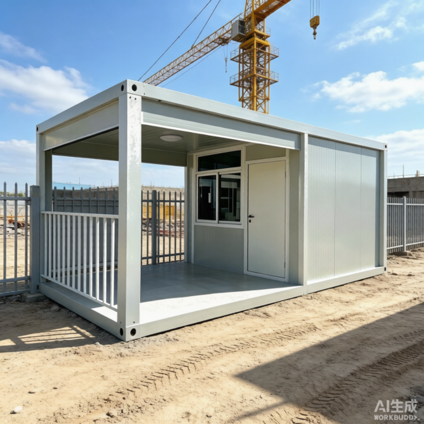 Light‑grey Single‑storey Light‑steel Emergency Shelter Ku Is 06 001 01