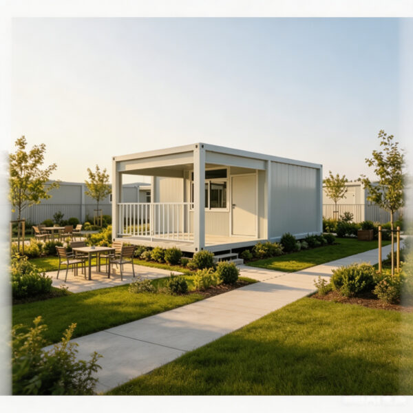 Light‑grey Single‑storey Light‑steel Emergency Shelter Ku Is 06 001 02