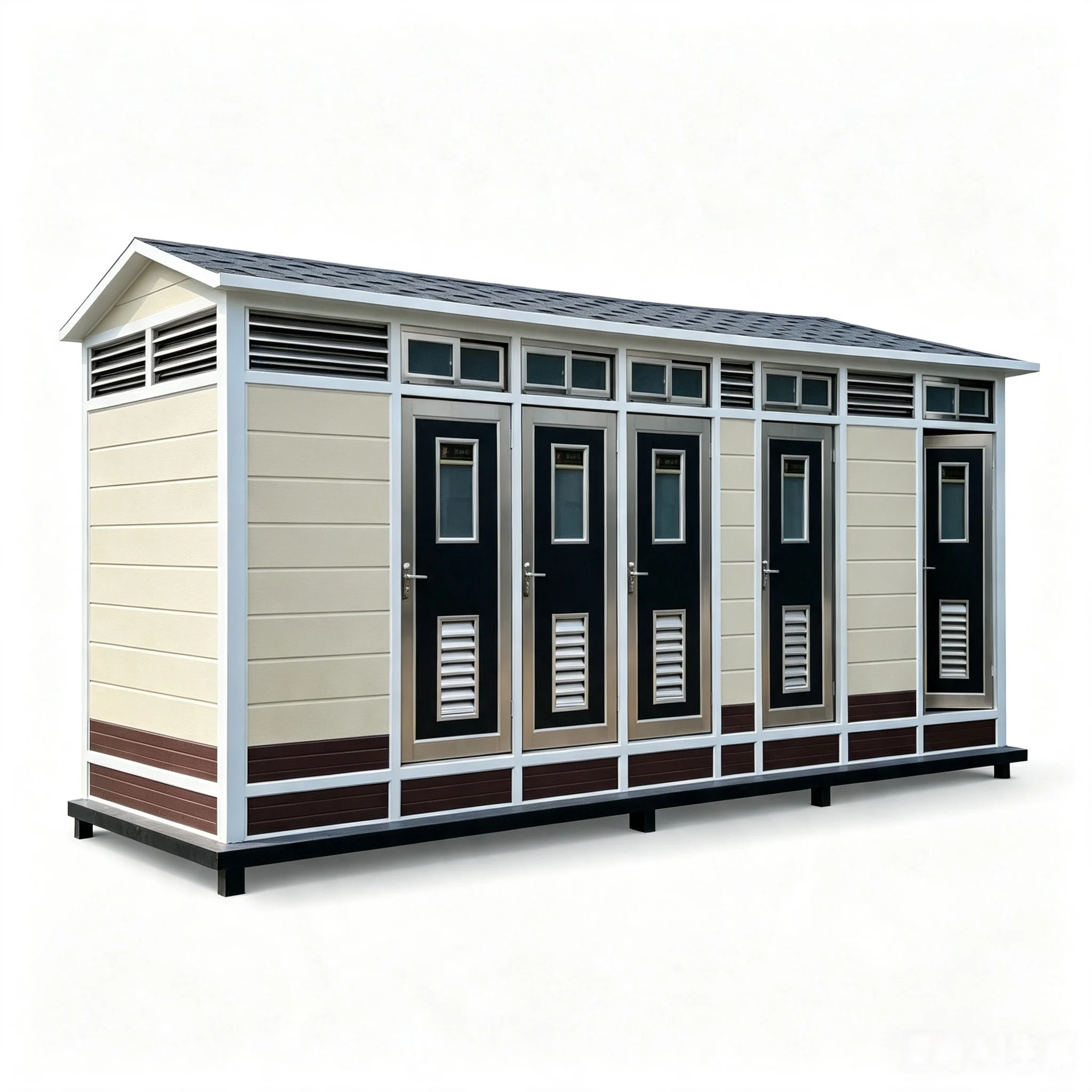 Multi‑Booth Prefabricated Public Restroom KU-IS-08-001