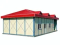 Off‑White Single‑Storey Light‑Steel Emergency Shelter KU‑IS‑06‑003