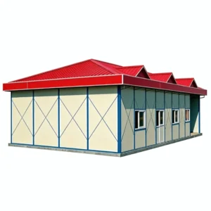 Off‑White Single‑Storey Light‑Steel Emergency Shelter KU‑IS‑06‑003