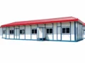 Red Corrugated Steel Single‑storey Light‑steel Emergency Shelter Ku-Is-06 -002