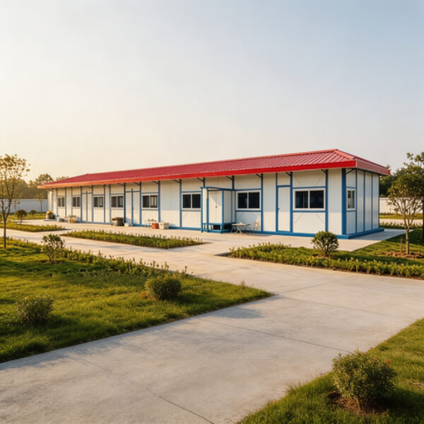 Red Corrugated Steel Single‑storey Light‑steel Emergency Shelter Ku Is 06 002