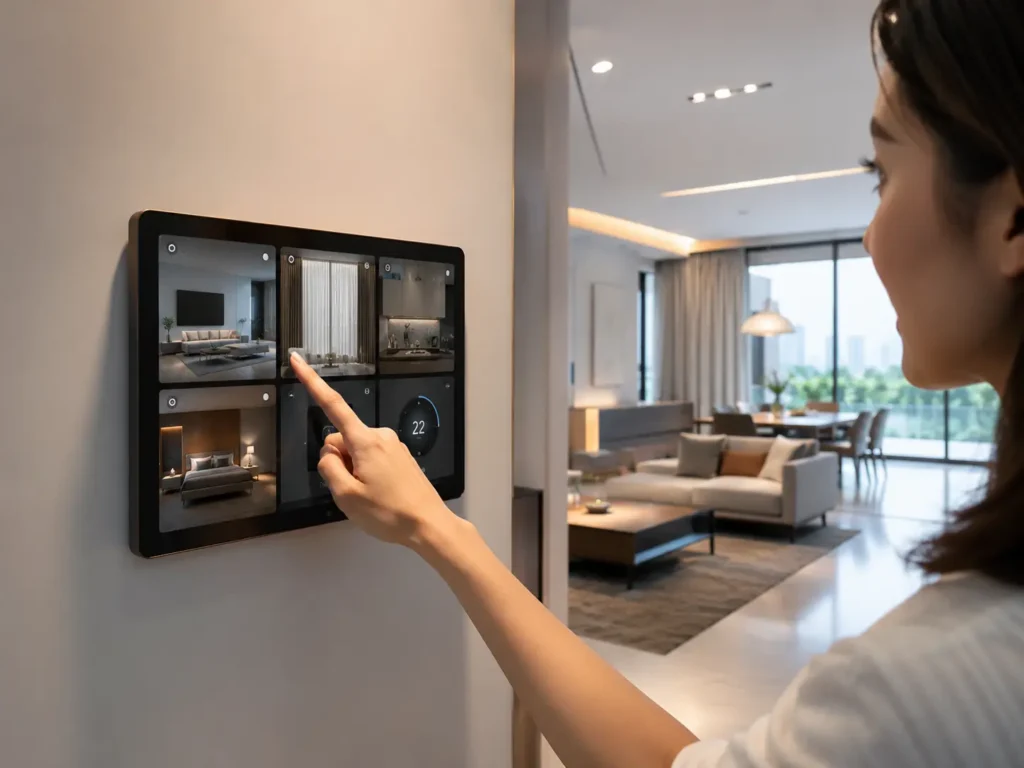 Smart Home Touch Controlled Living Space