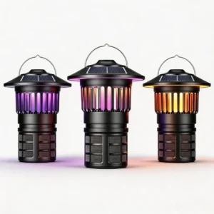 Solar‑Powered LED Mosquito Zapper Lantern KU-HD-04-010
