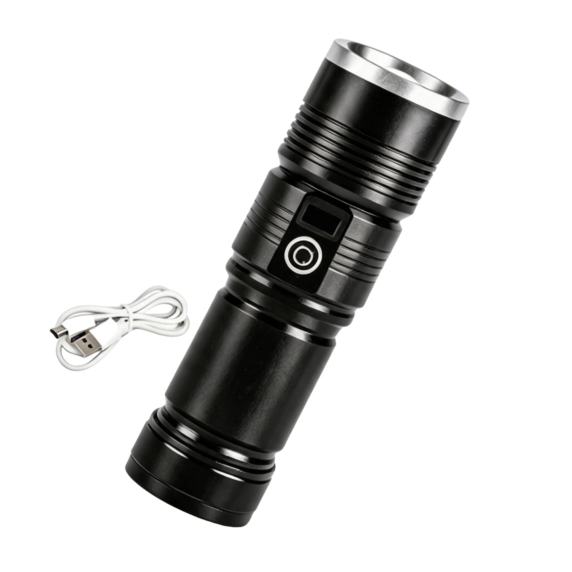 Telescopic Zoom USB‑C Rechargeable Flashlight KU-IS-08-007
