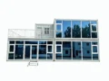 Two‑Story Glass Curtain Wall Modular Container Office KU-IS-06-007