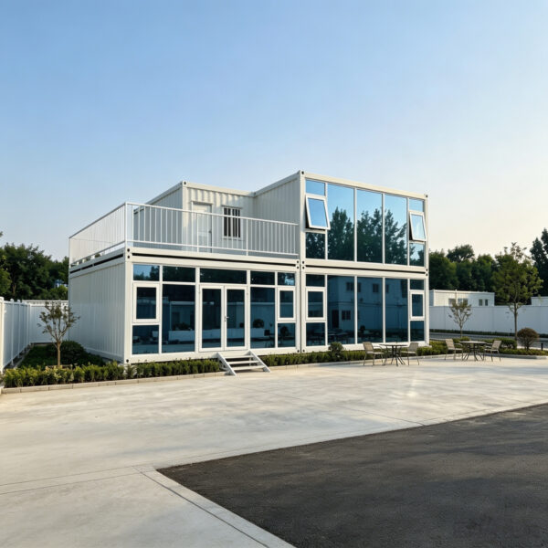 Two‑story Glass Curtain Wall Modular Container Office Ku Is 06 007