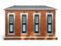 Wood‑Grain Cladding Modular Mobile Toilet KU-IS-08-002