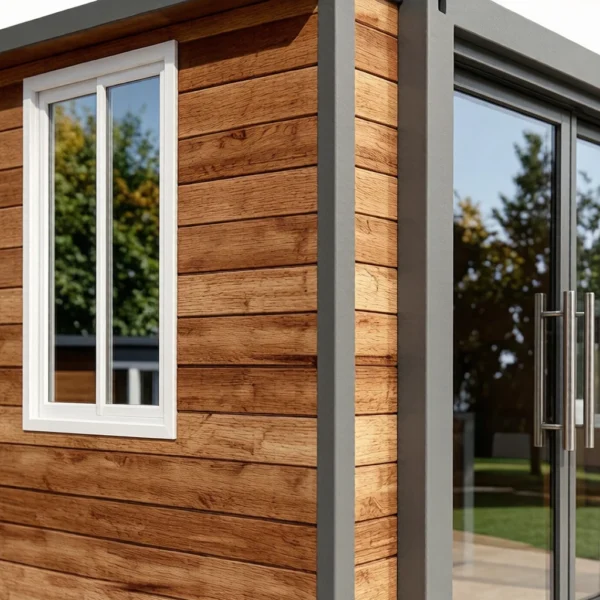 Wood‑grain 20ft Double‑wing Expandable Container House, Ku‑is‑05‑008 02