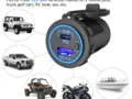 KU-FV-15-001 12V–24V 83W USB-C PD 3.0 and USB-A QC 3.0 Charger Socket with Power Switch