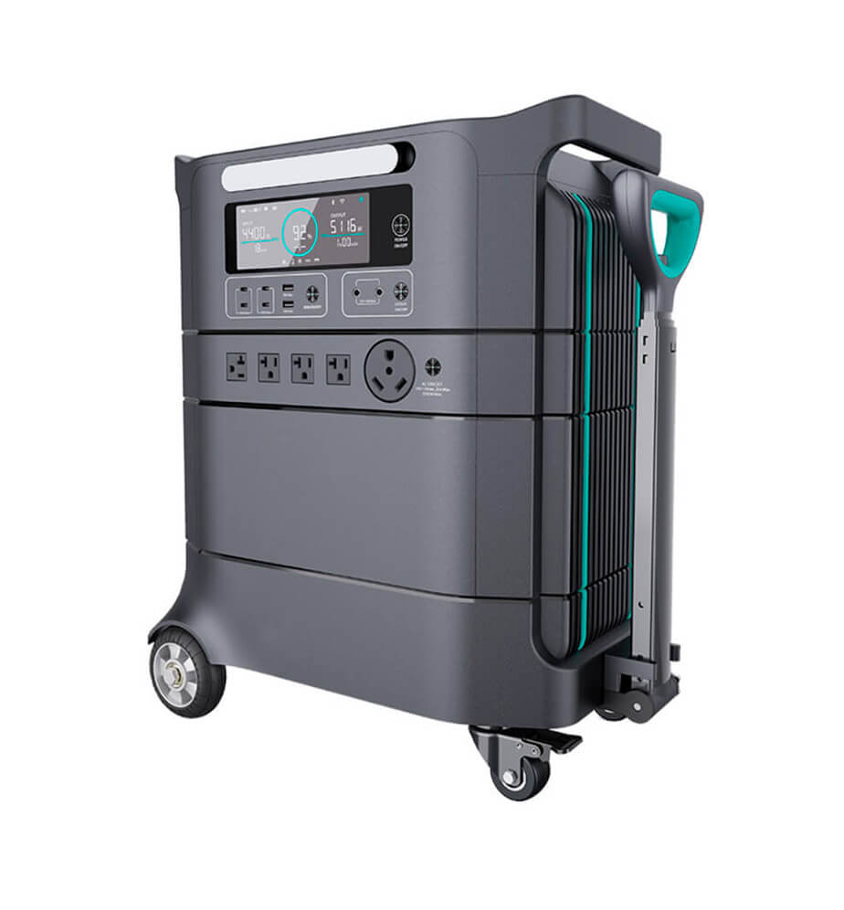 KU-OG-03-002 4400W 4234Wh LiFePO4 Energy Storage System with 8 AC Outlets and Solar Input