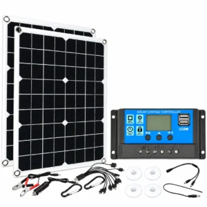 KU-OG-04-005 40W Dual Monocrystalline Solar Panel Kit with Charge Controller