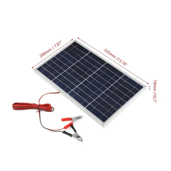 KU-OG-04-006 10W 18V Polycrystalline Solar Panel with Aluminum Frame