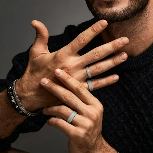 Silver Multifunctional Smart Ring Ku Sh 05 002 05