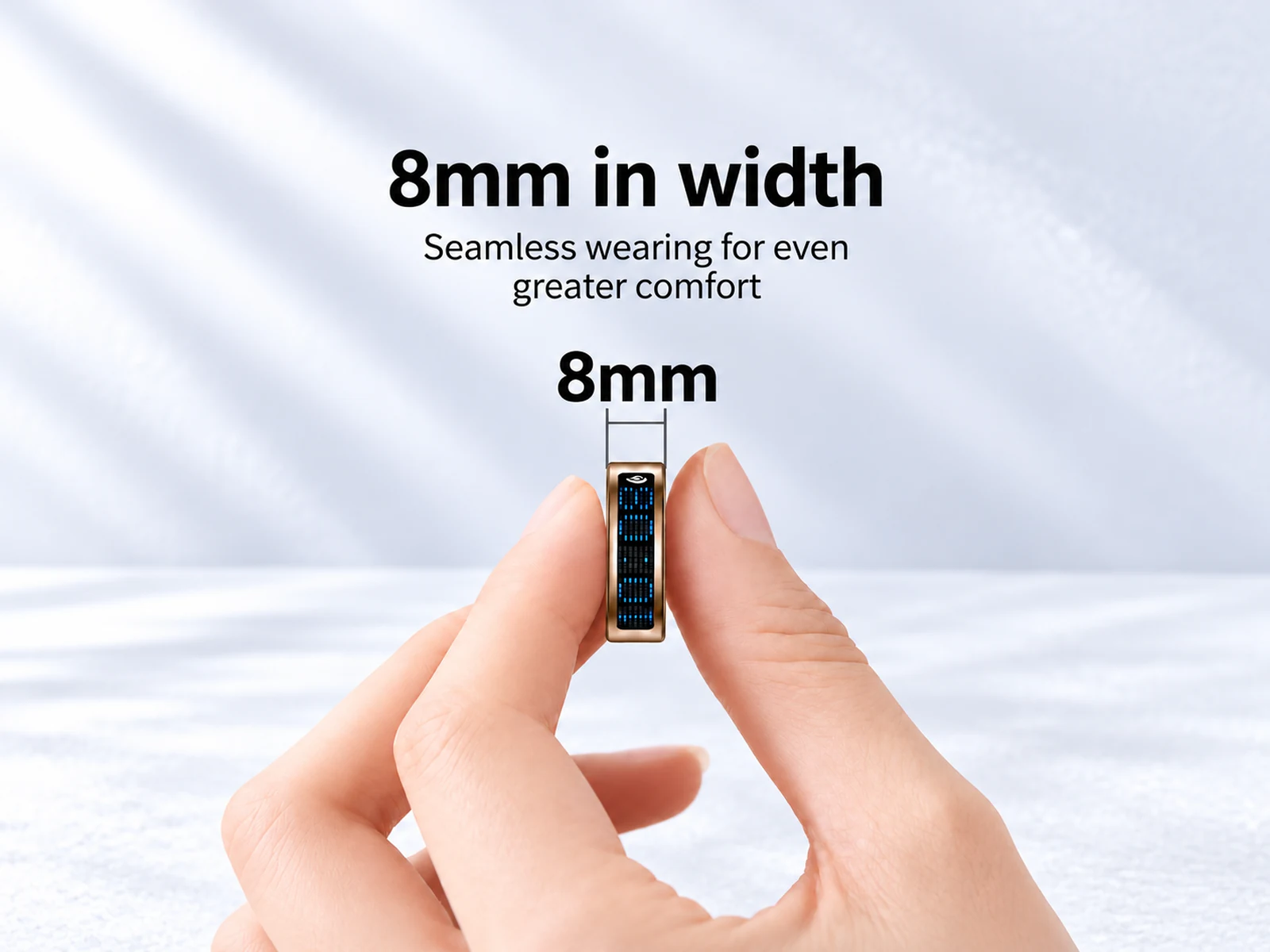 Dot-matrix water drop smart ring appearance and product advantages